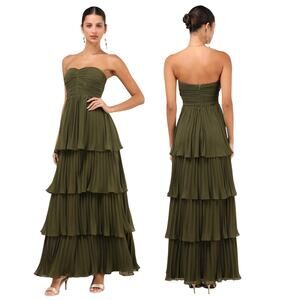 slim fit dress slacks Zapakasa Women Wedding Party Dress A-Line V Neck Dark Green Burnout Velvet Bridesmaid Dress with Short Sleeve, Dark Green / US4 main image 0
